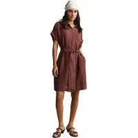 Gant 4503514 Linen Kort Ermet Kort Kjole