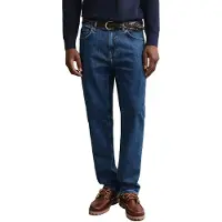Gant for man. 1000021 Regular fit jeans, vintage medium blue wash (30/34), Casual, Cotton, Denim