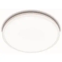 Signify Funksjonell Ozziet-taklampe, 18 W, LED, Ikke-utskiftbare pærer, 4000 K, 2000 lm, IP20, Hvit