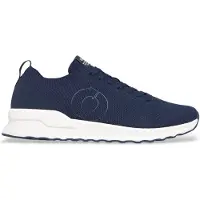 Ecoalf for man. MCMSHSNCONDKYR28S26-161 Conde navy blue sneakers (45), Flat, Laces, Casual, Recycled polyester