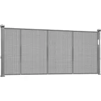Vevor Uttrekkbar babygrind, 870 mm høy, kan forlenges opptil 2800 mm bred, Uttrekkbar grind for barn eller kjæledyr, Nettingmateriale, Enkel å installere for innendørs trapper, døråpninger, ganger, le