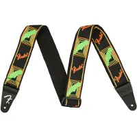 Fender Neon Monogram Gitarrem Grønn / Oransje