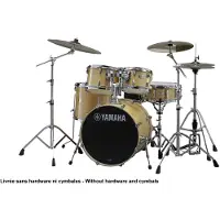 Yamaha Stage Custom Birch 22 5 stk Skjellpakke m / Bagger Natural Wood
