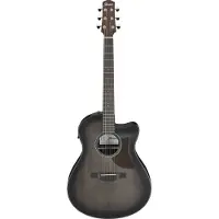 Ibanez AAM70CE Transparent Charcoal Burst