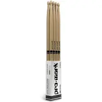 Promark Classic Forward 5B Hickory Drumstick Oval Wood Tip 4-Pack