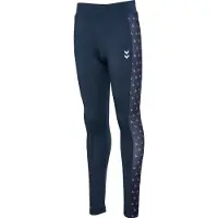 Hummel Leggings - hmlJR - Mix Mid Midje - Black Iris - - 7 år (122) - Leggings