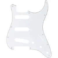 Fender Moderne Stratocaster Plekterbrett med 11 Hull Hvitt