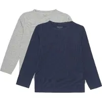 Minymo Genser - 2-pack - Navy/Grå - - 4 år (104) - Genser