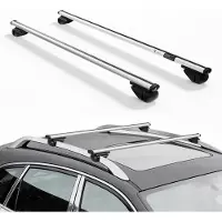 Vevor takstativ, tverrstenger, 75 kg kapasitet, universalpassform for hevede takrelinger, 210–1060 mm skinneavstand, låsbare kraftige tverrstenger i aluminium, takbagasje, kano, lastekurvstativ
