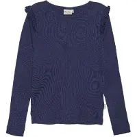 Minymo Genser - Rib - Dark Navy - - 5 år (110) - Genser