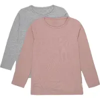 Minymo Genser - 2-pack - Rosa/Grå - - 6 år (116) - Genser