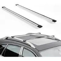 Vevor takstativ, tverrstang, 100 kg lastekapasitet, 1350 mm lengde, kraftige tverrstangstativer i aluminiumslegering, takbagasje, kano, lastkurvstativ (kun tverrstang, monteringsføtter ikke inkludert)
