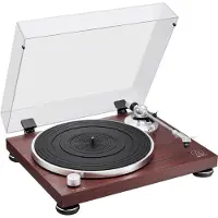 Audio-Technica AT-LPW50BTRW, Beltedrevet platespiller, Manuell, Brun, Aluminium, 33 1/3,45 RPM, 60 dB