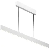 Maytoni LED-hengelampe Ephoria, hvit, aluminium, lengde 116 cm
