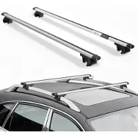 Vevor takstativ, tverrstenger, 100 kg kapasitet, universalpassform for hevede takrelinger, 220–1060 mm skinneavstand, låsbare kraftige tverrstenger i aluminium, takbagasje, kano, lastkurvstativ