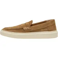 Replay for man. RZ8H0002L Leather Moccasins Brice Tonal brown (44), Flat, None, Casual, Classic
