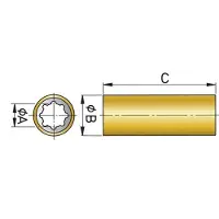 VETUS Akselgummilager Med Fenolharpiks 25 Mm