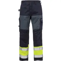 Fristads Bukse flammehemmende 2587 FLAM, klasse 1 Varselgul/marineblå D100