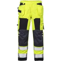 Fristads Håndverkerbukse Flamestat 2075 ATHS, klasse 2 Varselgul/marineblå C146