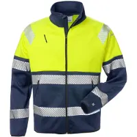Fristads Softshelljakke 4517 SSL klasse 1 Varselgul/marineblå S