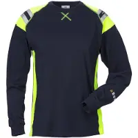 Fristads T-skjorte Flamestat dame 7098 TFLH klasse 3 Mørk marineblå XL