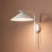 TK Lighting Vegglampe Lume S, greige, metall, 31 cm høy, GX53