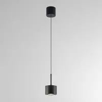 Molto Luce LED-hengelampe MAG MINI, svart, Ø 9 cm, CCT, dimbar, metall