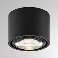 Molto Luce MAG MINI LED utendørs taklampe, svart, Ø 9 cm, CCT dimbar, IP44
