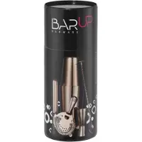 Bär up bartender-sett: rør, sil, mikser, sikt, visp, skje - kobber