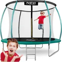 Neo-Sport 10 fot / 312 cm profilert hage-batut med indre nett „“