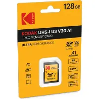 Kodak SDXC Class 10 UHS-I U3 95/90MB/s 128GB / SDXC minnekort / Flash-minnekort for kamera