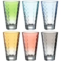 Leonardo Optic, Assorterte farger, Glass, 6 stykker, Kjegle, 300 ml, 80 mm