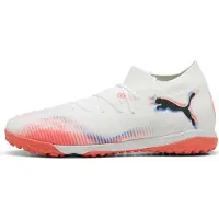 Puma FUTURE 8 MATCH TT Football Boots Unisex, Shoes, White/Black/Glowing Red, 43