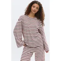Gina Tricot  - Soft loungewear longsleeve top - Langermede topper - Lilla - XS - Dame