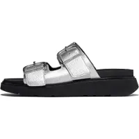 FitFlop Gen Ff Buckle Tumbled Leather Sandaler