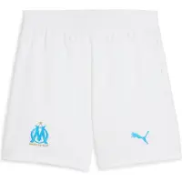 Puma Olympique de Marseille 25/26 Shorts Youth, Clothing, White/Azure, 9-10Y