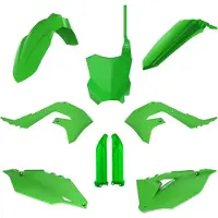 Polisport Off Road Mx Full Kawasaki Kx250f 21-23/kx450f 19-23 91497 Plastsett