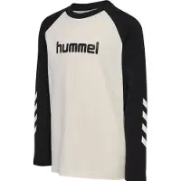 Hummel Genser - hmlJR Logo - Marshmallow/Svart - - 9-10 år (134-140) - Genser