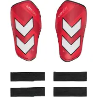 Hummel Leggbeskyttere - hmlShin Guards Super Light - Popeian Red - - M - Medium - Leggbeskyttere