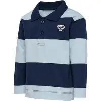 Hummel Mini Loose Stripe Langermet Poloskjorte
