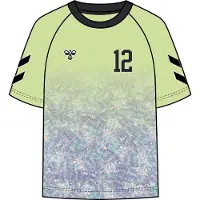 Hummel T-skjorte - hmlSHIMMER - Shadow Lime/Svart - - 8 år (128) - T-skjorte
