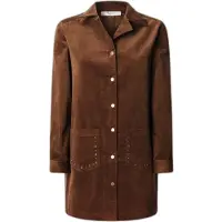 Pepe Jeans for woman. PL9537694 Noelia brown dress (M), Casual, Cotton, Long sleeve