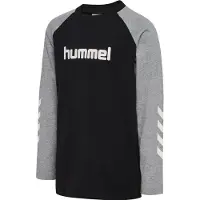 Hummel Genser - hmlJR Logo - Svart/Grå Melert - - 11-12 år (146-152) - Genser