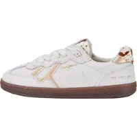 Pepe Jeans for woman. PLS000027 Ball Chic Leather Sneakers white (40), Flat, Laces, Casual