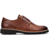 Pikolinos for man. M7D-4289 Brown Alarcon Leather Shoes (39), Flat, Laces, Casual