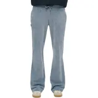 Superdry for woman. W7011203A Blue Velour Wide Leg Jogger Pants (XS), Casual, Cotton
