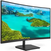 Philips E-line 241E1SC - LED-skjerm - kurvet - 24" - 1920 x 1080 Full HD (1080p) @ 75 Hz - VA - 240 cd/m² - 3000:1 - 4 ms - HDMI, VGA - teksturert ...