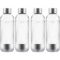 AGA 4-pakning AQVIA Steel 1L, PET-flaske