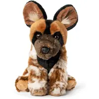 Living Nature Kosedyr - 24x16 cm - afrikansk villhund - Brun/Sva - - OneSize - Kosedyr