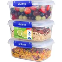 Sistema Rectangle Klip It Plus 3 Pack 1L